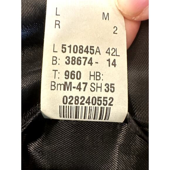 Lauren Ralph Lauren Sz 42L 100% Wool Tuxedo Jacket w Matte Satin Lapels Formal - Picture 9 of 10